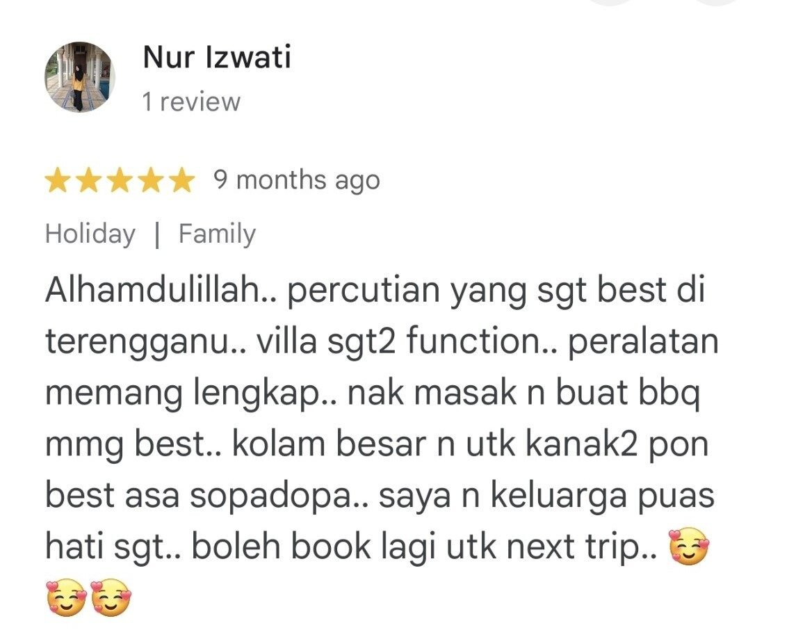 Besut Homestay Feedback (2)