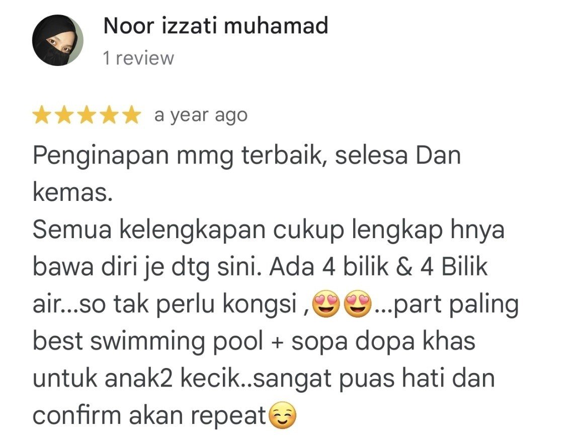Besut Homestay Feedback (9-1)